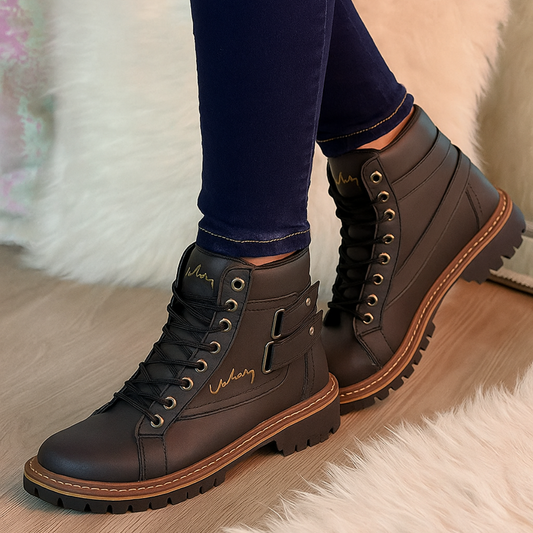 BOTA VLZ CUERO GENUINO PARA MUJERES